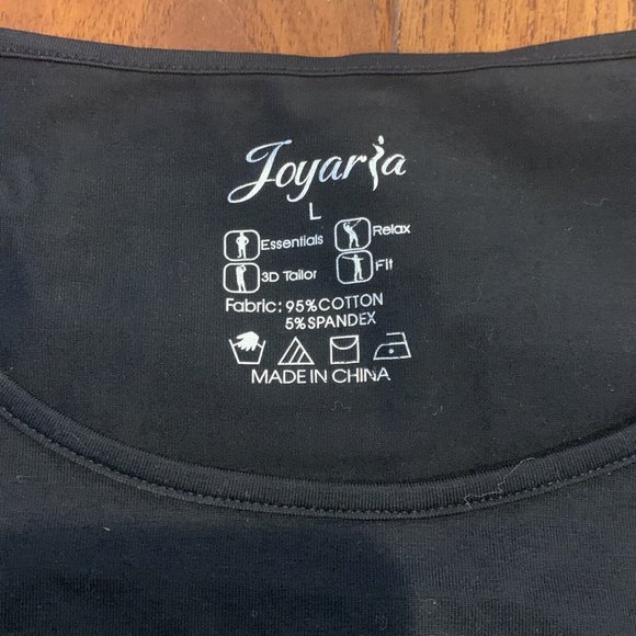 JOYARIA Women's BLACK Thermal Underwear Long John's Set - Pants Shirt size Large - Picture 4 of 5